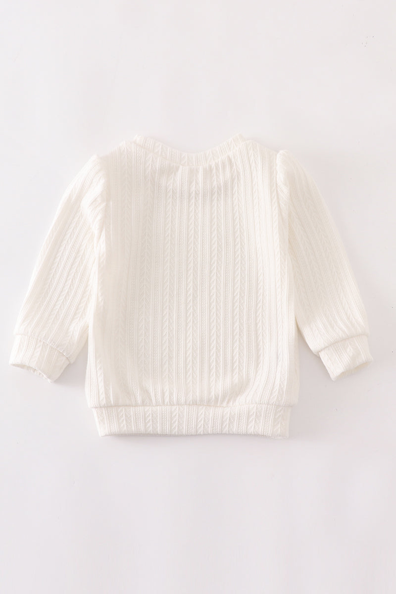 White pullover sweater