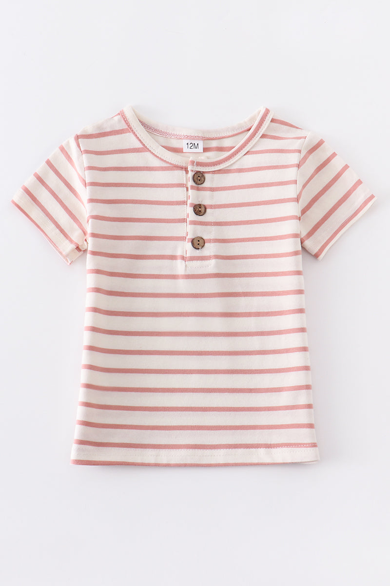 Red stripe buttons top