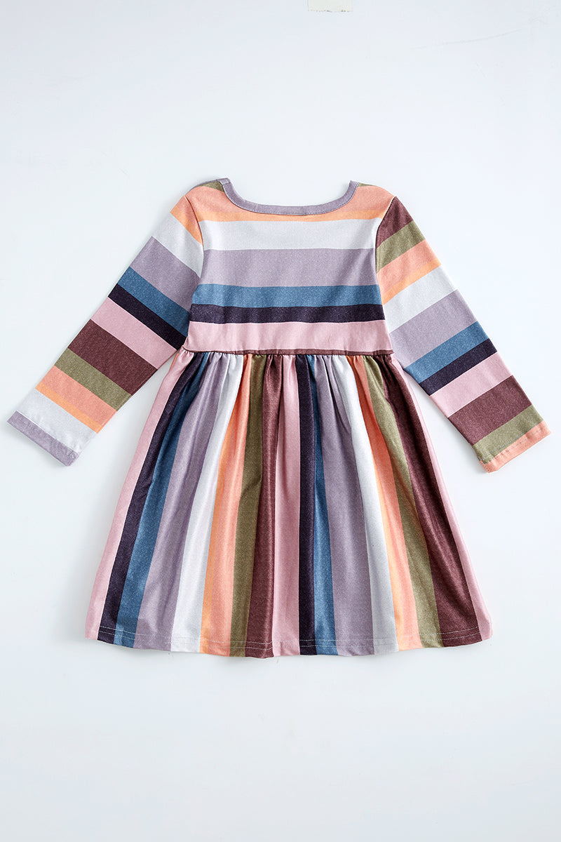 Multicolor stripe dress