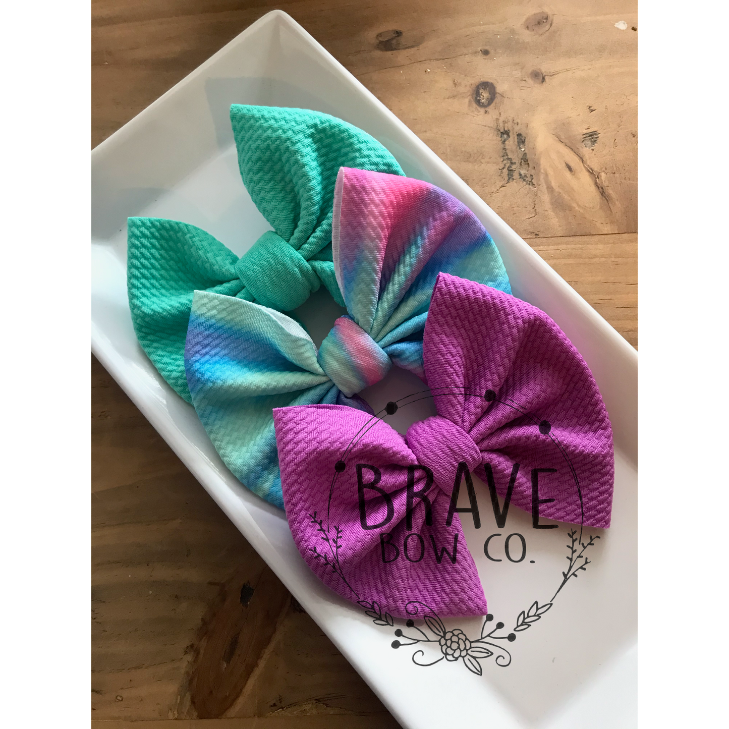 Color Flow Trio 3 Pack  -  Hair Bow or Headband