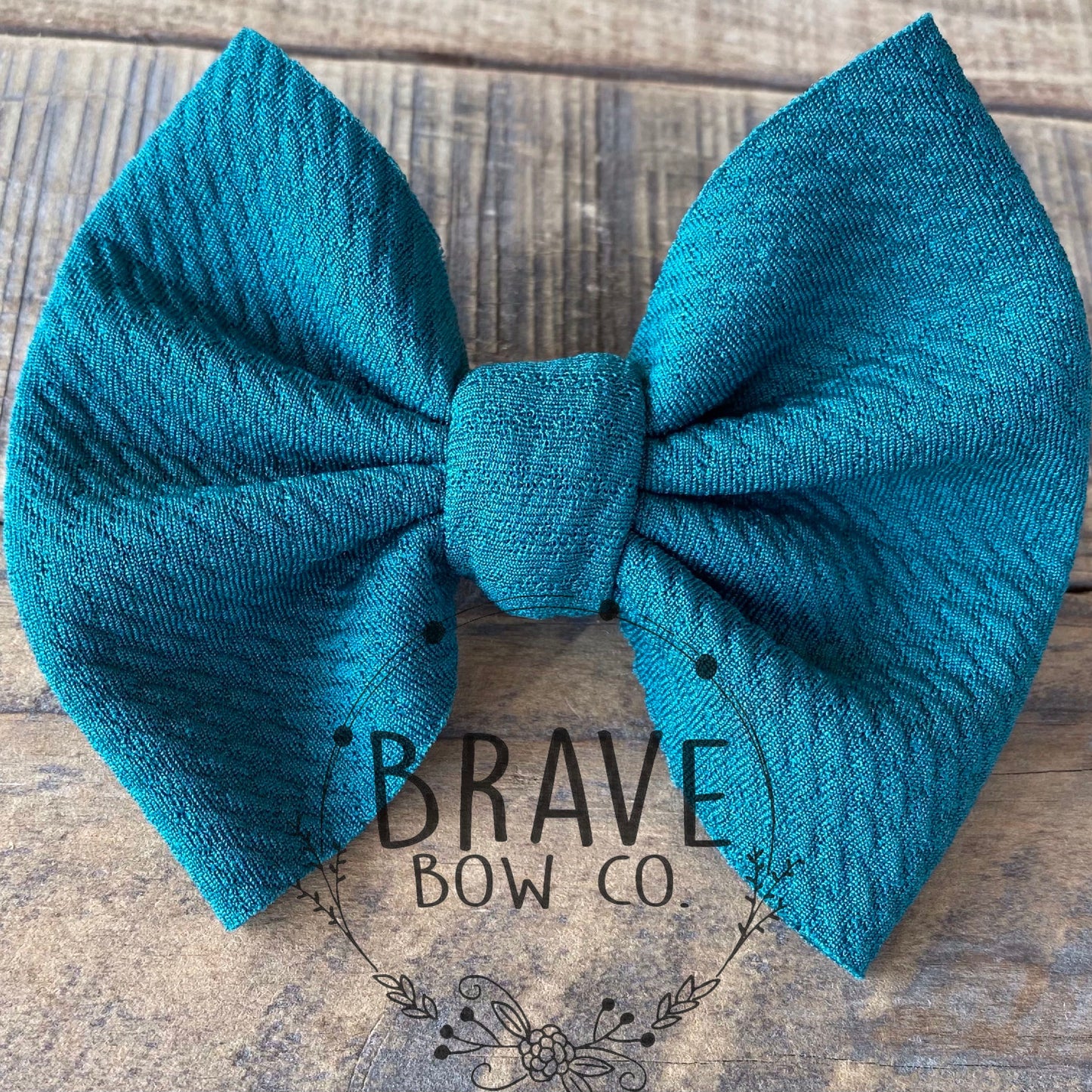 Peacock Solid Color Hair Bow or Hair Band