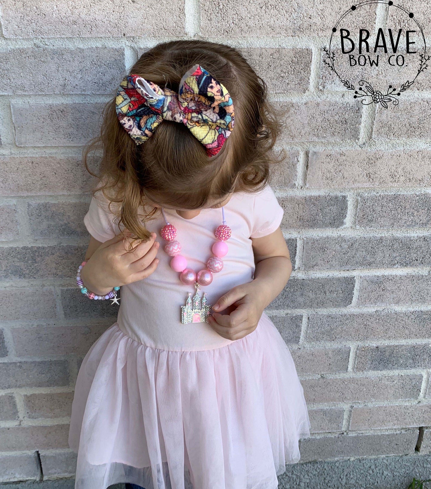 Princesses Hair Bow - Clip or Nylon